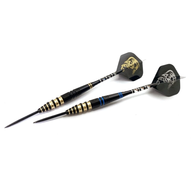 

3pcs/set Professional Steel Tip Darts Brass Barrel Aluminium Shaft with Storage A0KA