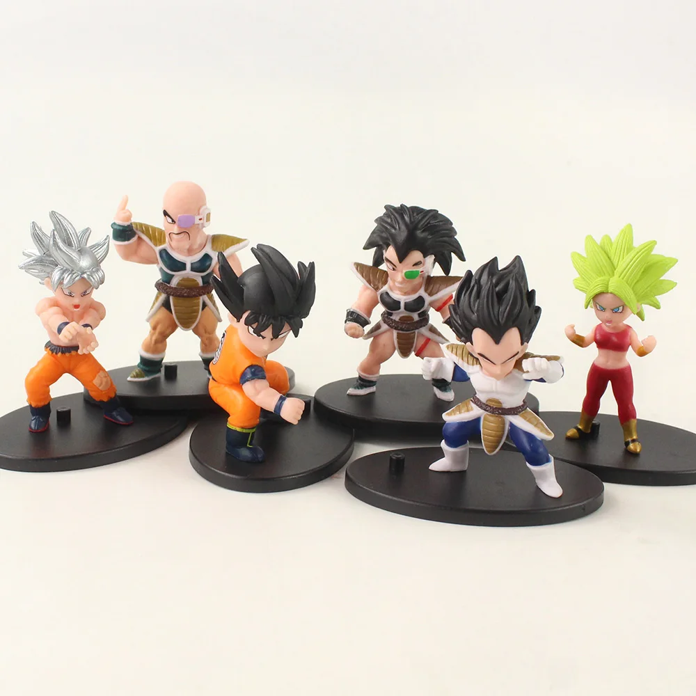 Фигурка героя аниме Dragon Ball Z 6 шт./компл. фигурка Сон Гоку Вегета IV наппа радитц
