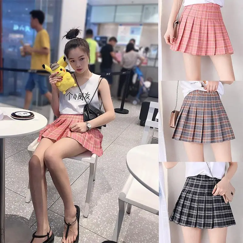 Pleated skirt without lining no safety pants short sexy bed skirt electric control skirt revealing long legs personality skirt