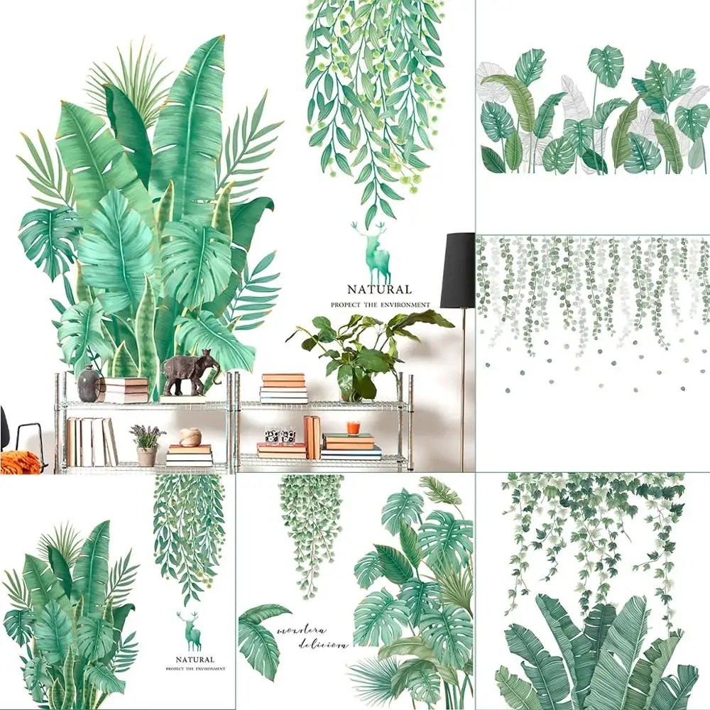 Тропическая искусственная комната декор для спальни ванной гостиной столовой