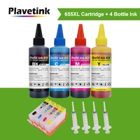plavetink 655 xl ink cartridge replacement for hp 655 deskjet 3525 4615 4625 5525 6520 6525 cartridges bottle ink refill kit