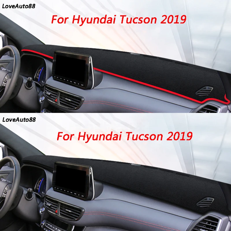 Накладка на приборную панель с левым и правым приводом коврик для защиты от