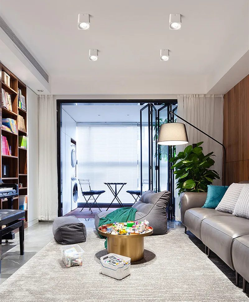 

AC85-265V Super Brightness Square Surface Mounted LED COB Dimmable Ceiling Light 7W/9W/12W LED Ceiling Lamp Spot Light