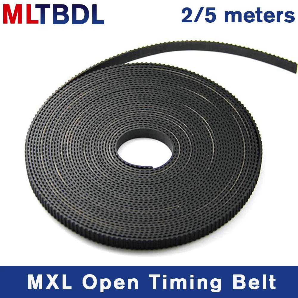 1/2/5meters MXL Open Timing Belt Width 6mm 10mm Rubber Material Pitch 2.032mm MXL synchronous Belt For CNC/Cutting/Laser machine