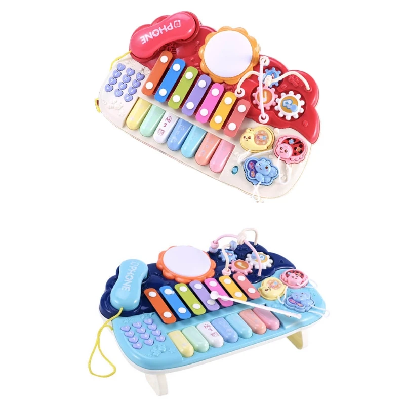 

HX5D 1PC Musical Toy for Newborn with Nursery Music Toy Learning Piano Toy for Baby