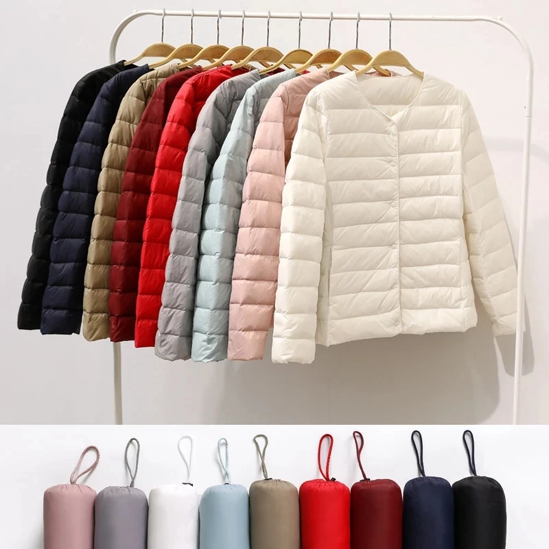 

The New Lightweight Duck Down Jacket For Women With Warmth, Women's Down Jacket Tops, Girls Autumn And Winter Jackets