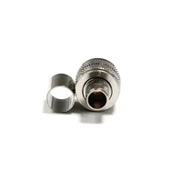 1pc uhf male plug rf coax connector crimp for rg8 rg213 lmr400 cable straight nickelplated new wholesale