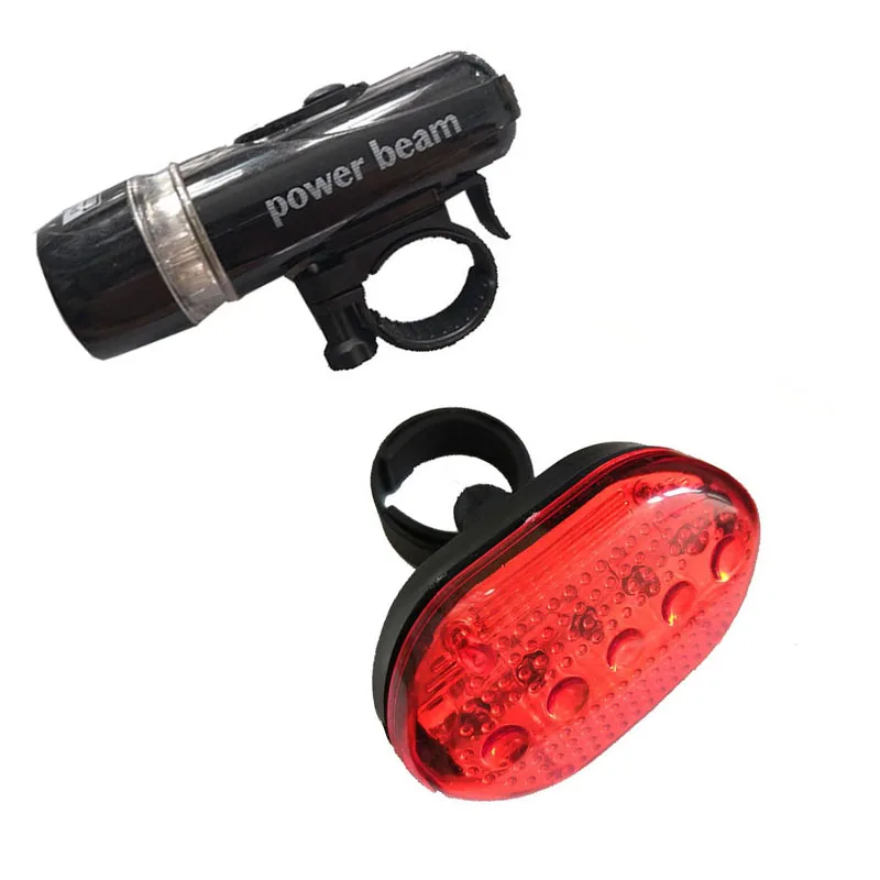 5LED велосипедный передний головной светильник + задний набор MTB велосипедных