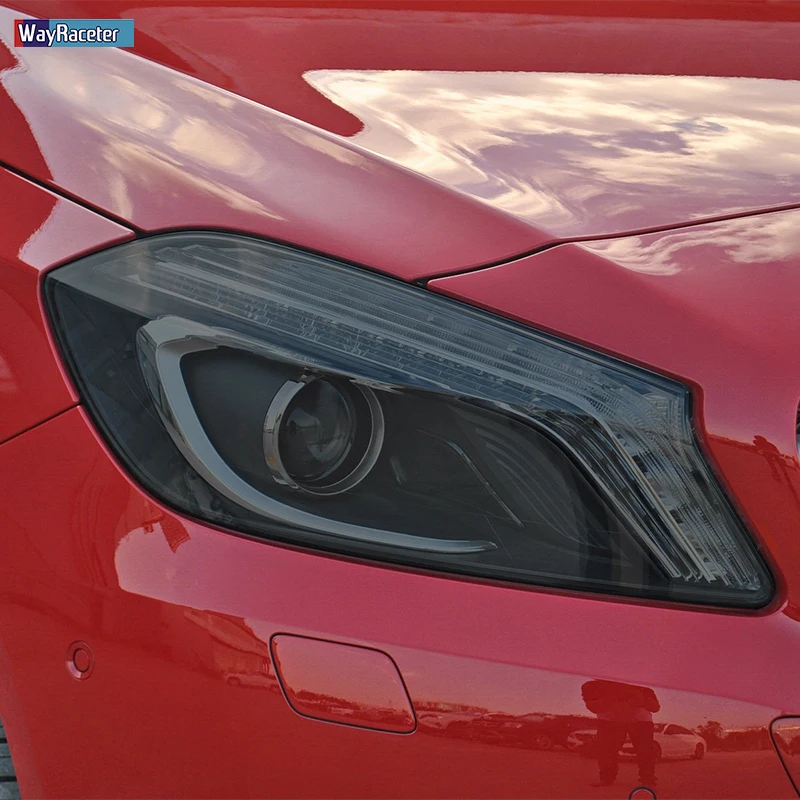 2 Pcs Car Headlight Protective Film Transparent Black TPU Sticker For Mercedes Benz A Class W176 W177 A45 A35 AMG Accessories 2 Pcs Car Headlight Protective Film Transparent Black TPU Sticker For Mercedes Benz A Class W176 W177 A45 A35 AMG Accessories