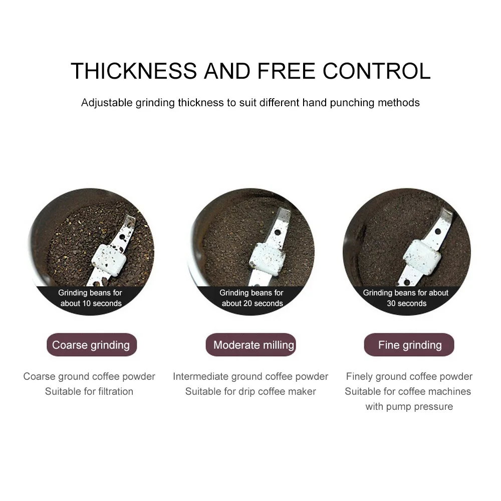 150 Вт Электрический Кофе Мясорубка мини кухонный измельчитель соли и перца