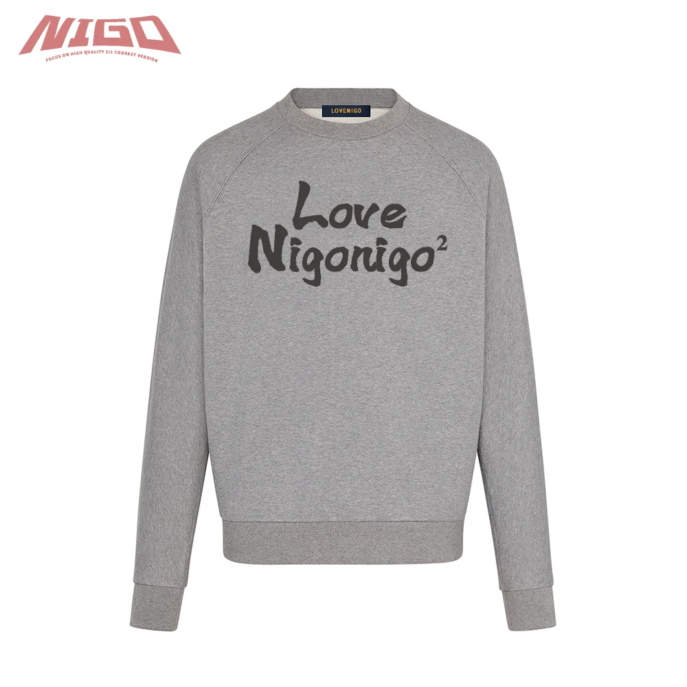 

NIGO MS 21ss хлопковый квадратный свитшот с надписью # nigo7963