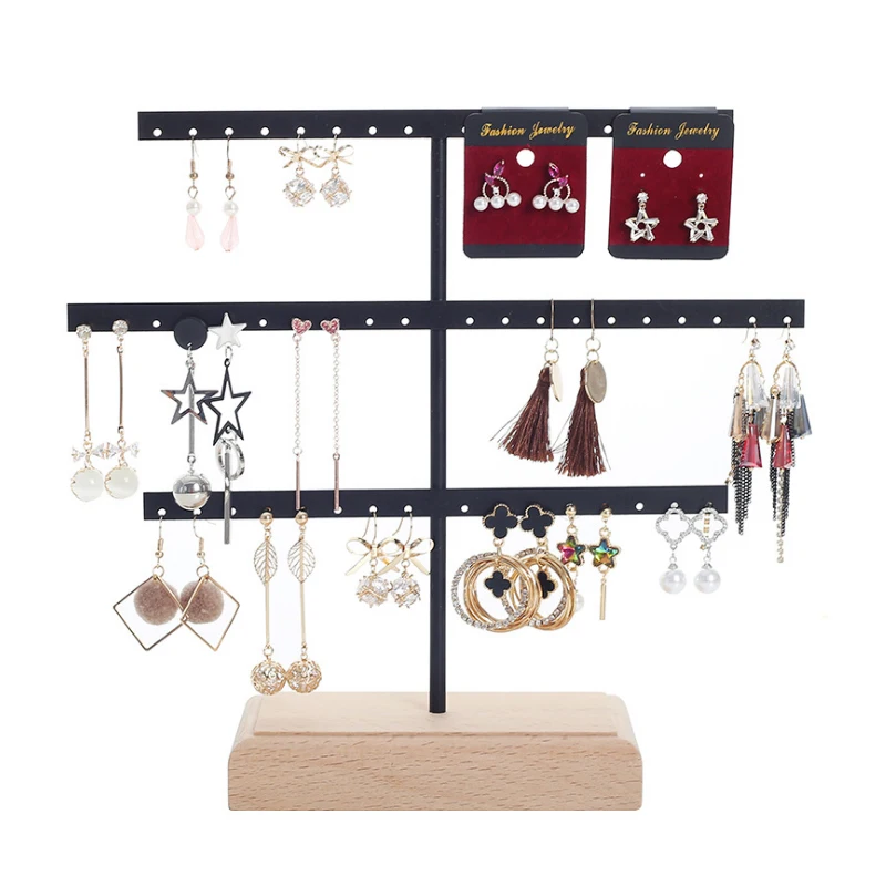 Модный органайзер для сережек с 52 крючками подвесной держатель и ожерелий