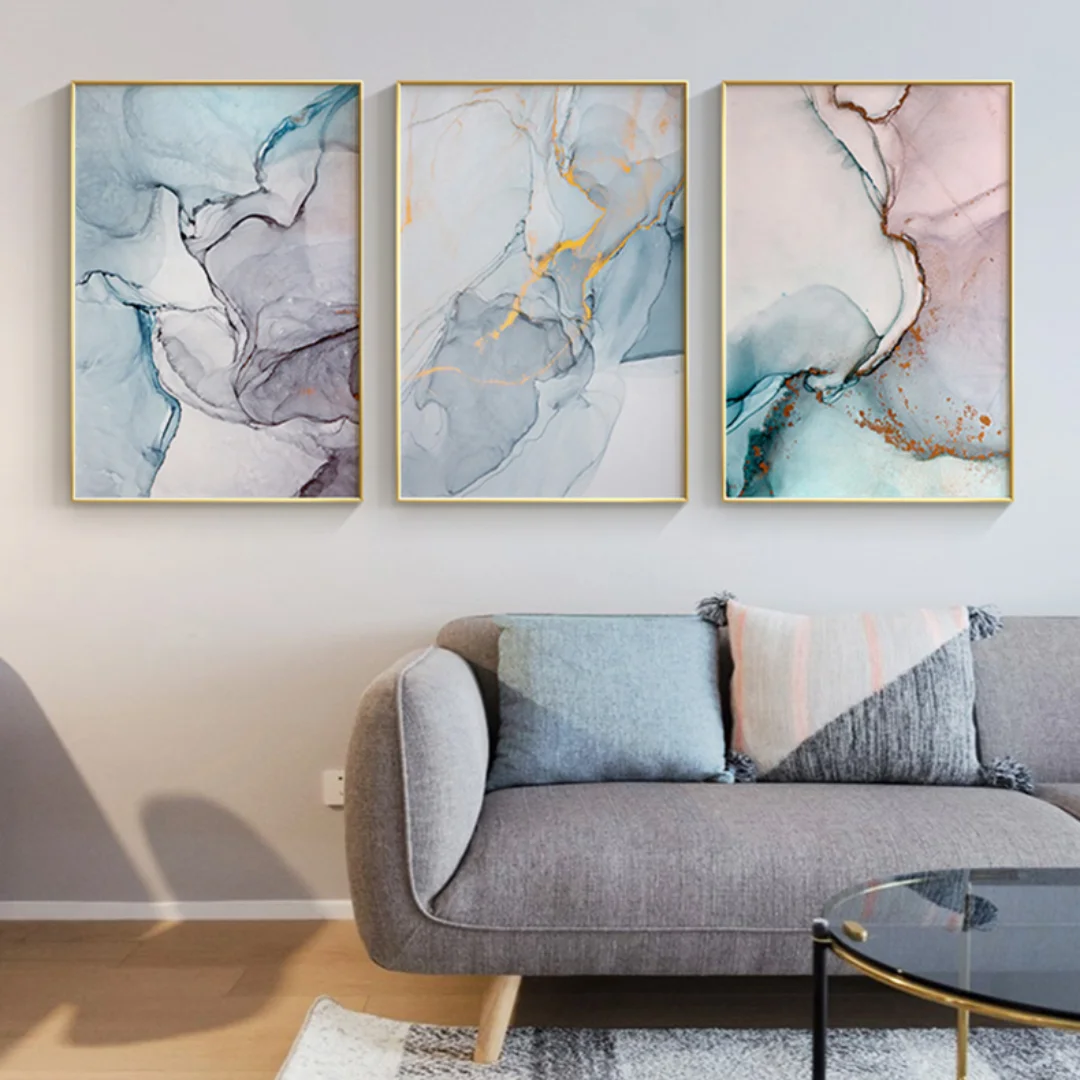 

Modern Marble Texture Abstract Canvas Painting Art Nordic Posters and Prints Wall Pictures for Living Room Decoration Frameless