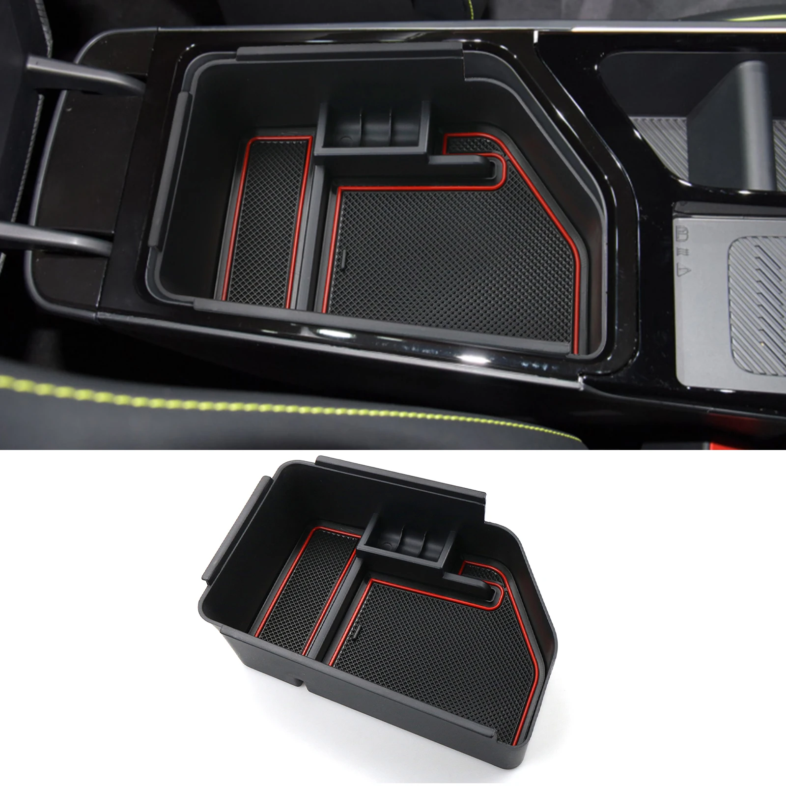 

RUIYA For EV6 2022 Right Hand Drive Car Armrest Box Storage Central Control Container Auto Interior Organize Accessories