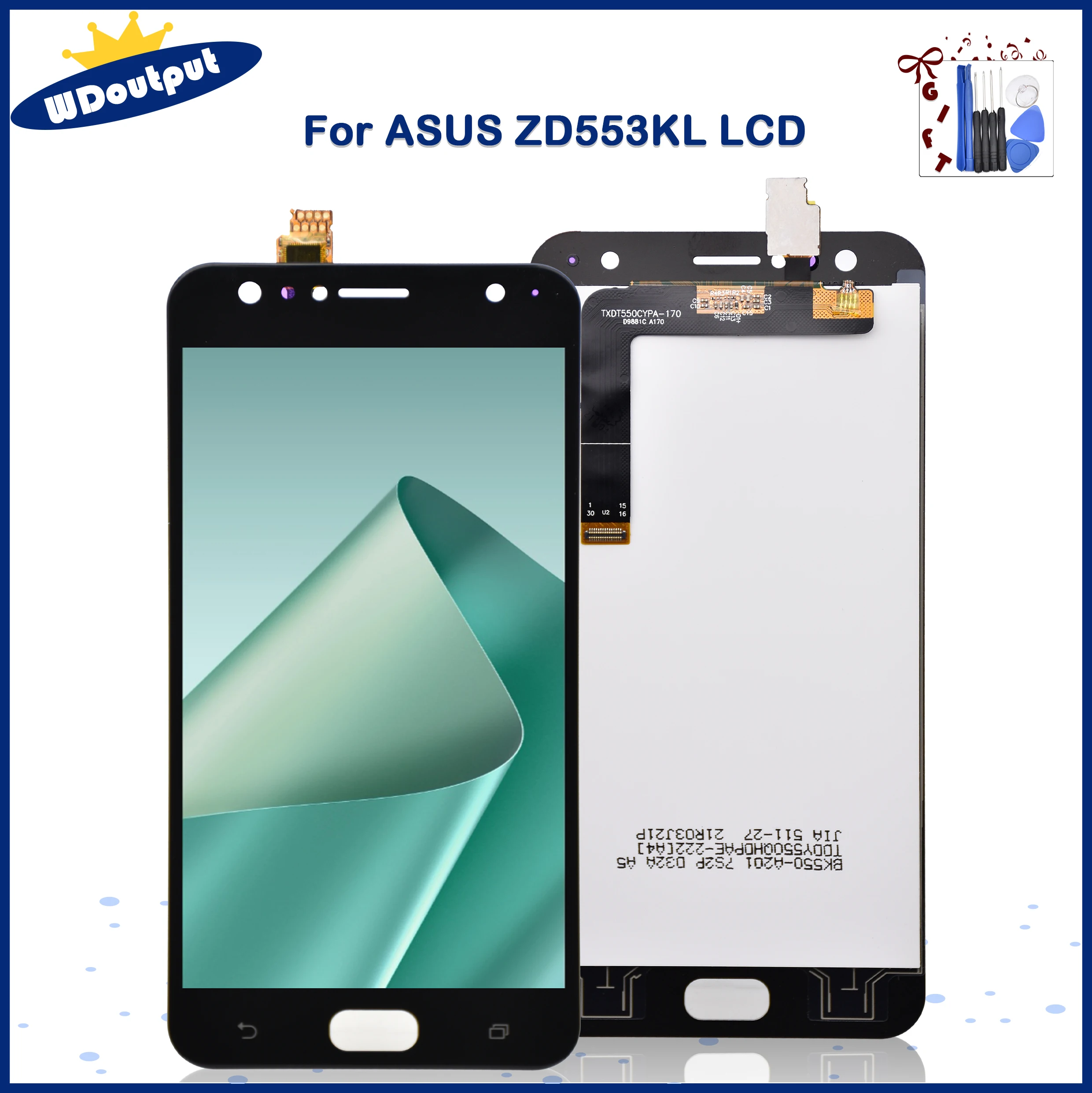 

ЖК-дисплей 5,5 дюйма для ASUS Zenfone 4 Selfie ZD553KL X00LD, сенсорный экран, дигитайзер с рамкой