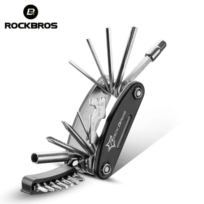 

ROCKBROS 16 In 1 Bicycle Tools Sets Mountain Bike Bicycle Multi Repair Tool Kit Hex Spoke Wrench Mountain Cycle Screwdriver Tool