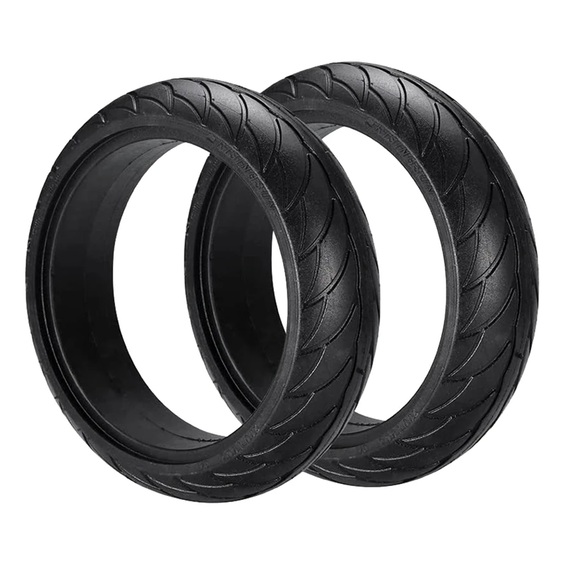 

2Pcs Electric Scooter 8-Inch Wheel Tires Non-Slip Solid Tire Accessories for Ninebot ES1/2/4