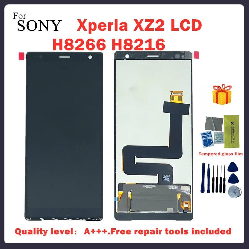 

100% Tested 5.0'For Sony Xperia XZ2 LCD H8266 H8216 Touch Screen Digitizer Panel Assembly Replacement Parts For Sony XZ2 Display