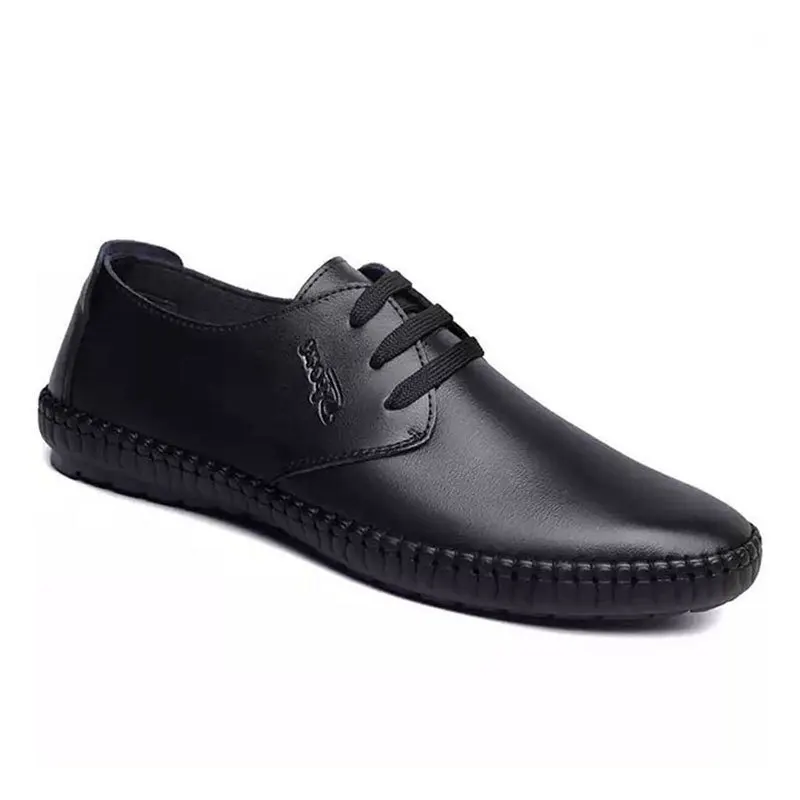 

Genuine Leather Men Casual Shoes Luxury Brand Nice Mens Loafers Moccasins Breathable Slip on Black Driving Shoes Plus Size tyu7