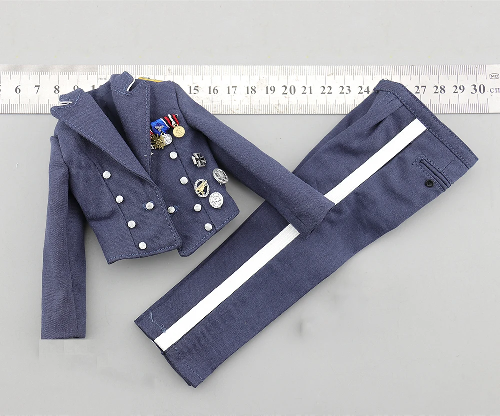 

DID D80147 1/6th WWII Germany Captain General Army Force Officer Formal Dress Uniform With Medal Model Be For Mostly 12inch Doll