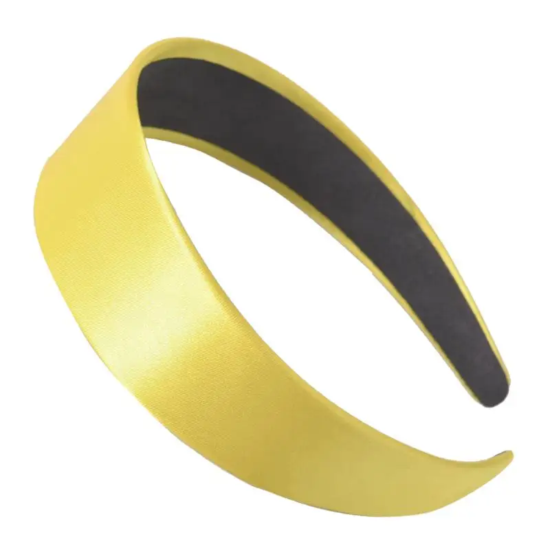 

Women Fashion Hair Ornament Bohemian Plastic Hair Band High Quality Satin Hair Hoop Simple Wide Satin Headband Wide Headband