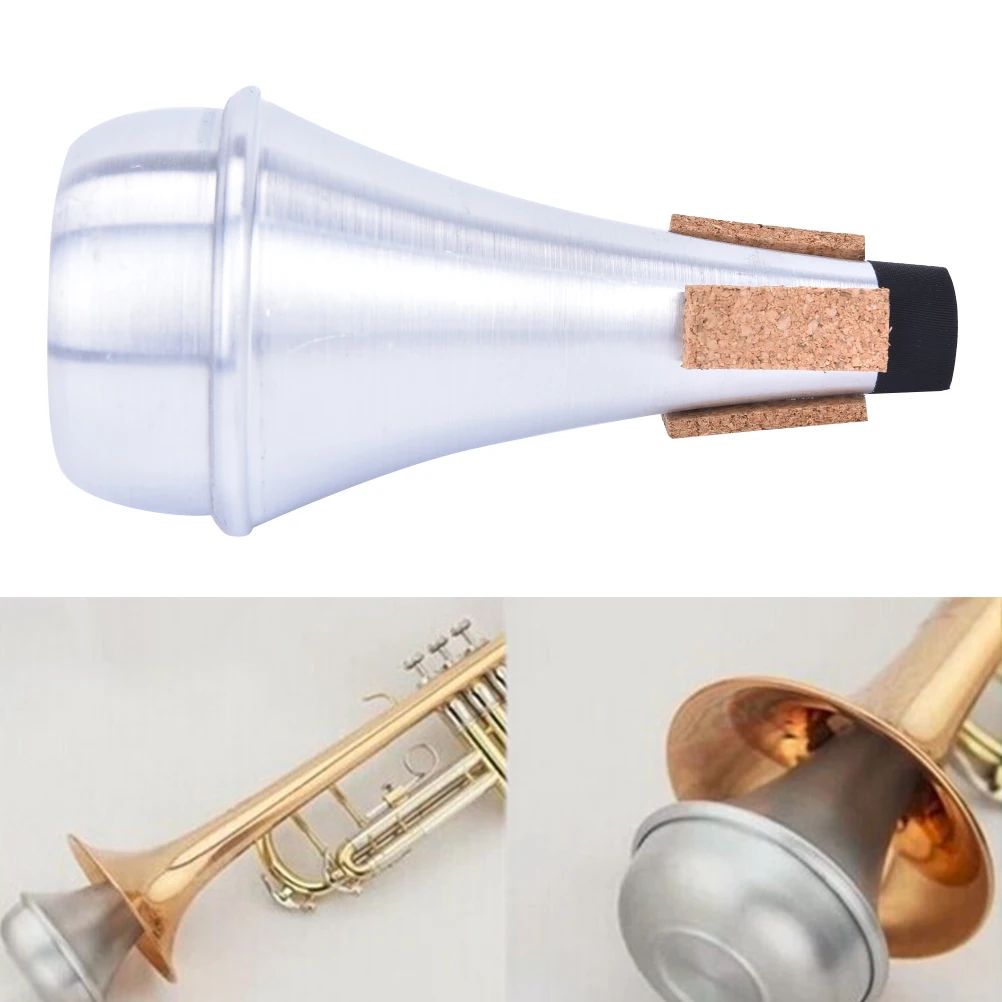 

HOT Sale Mute for Trumpet Aluminium Straight Trumpets Mute For Jazz Instrument Practice Beginner 68*68*135mm