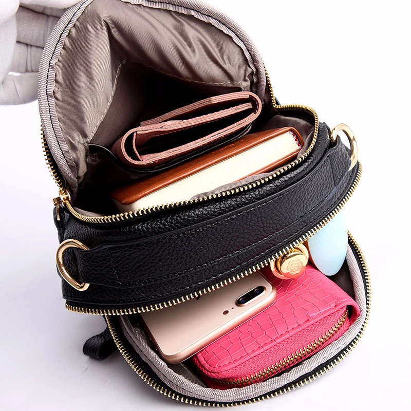 Женские кожаные сумки мессенджеры винтажные Мини через плечо одноцветные клатчи