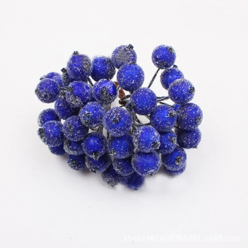 40 шт. Рождественский матовый фруктовый ягодный искусственный цветок украшение