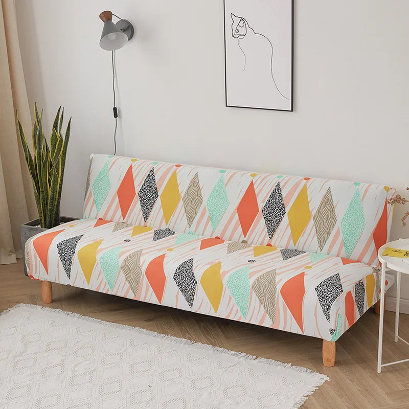 Чехол для дивана без подлокотников однотонный текстурный чехол на кровать