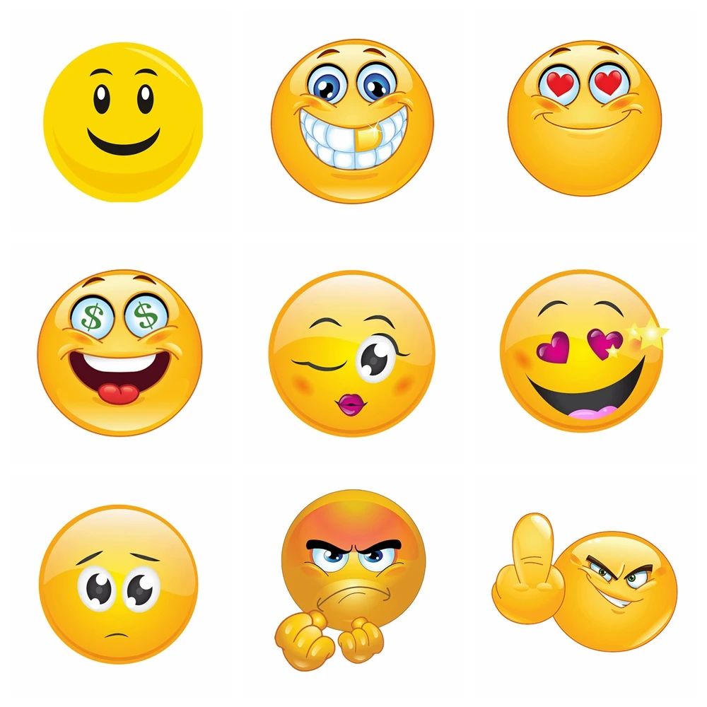 

Cool Design Smiley Auto Stickers On The CarPVC Decal Decorate Sticker Waterproof Fashion Funny Car Styling Accessories