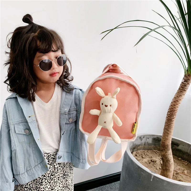 KAMIDA Детский рюкзак мультяшная сумка на плечо 2019 осень зима простой с кроликом для