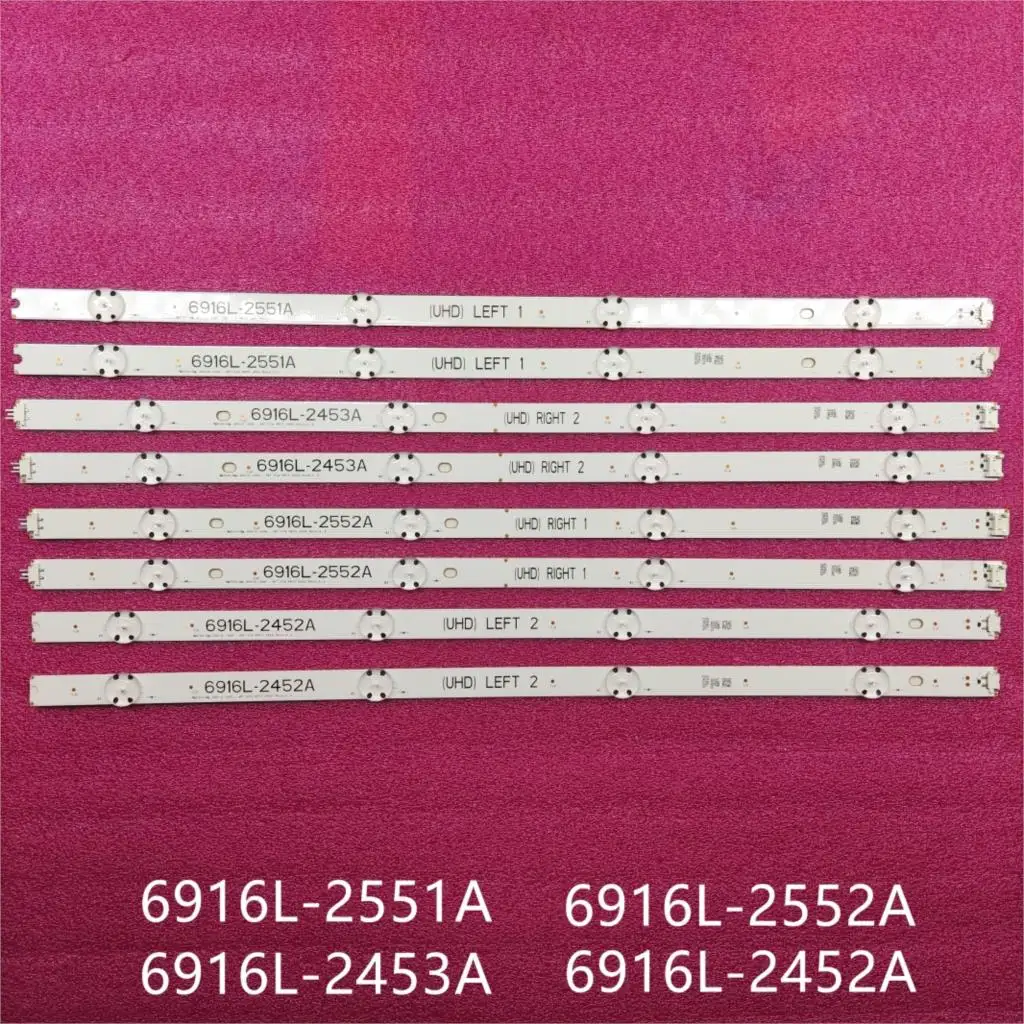Светодиодная лента для подсветки для LG 49UH668V 49UH6500 49UH650V 49UH661V LC490DGG FJ M6 M5 6916L-2452A 2453A 6916L-2551A 2552A Светодиодная лента для подсветки для LG 49UH668V 49UH6500 49UH650V 49UH661V LC490DGG FJ M6 M5 6916L-2452A 2453A 6916L-2551A 2552A