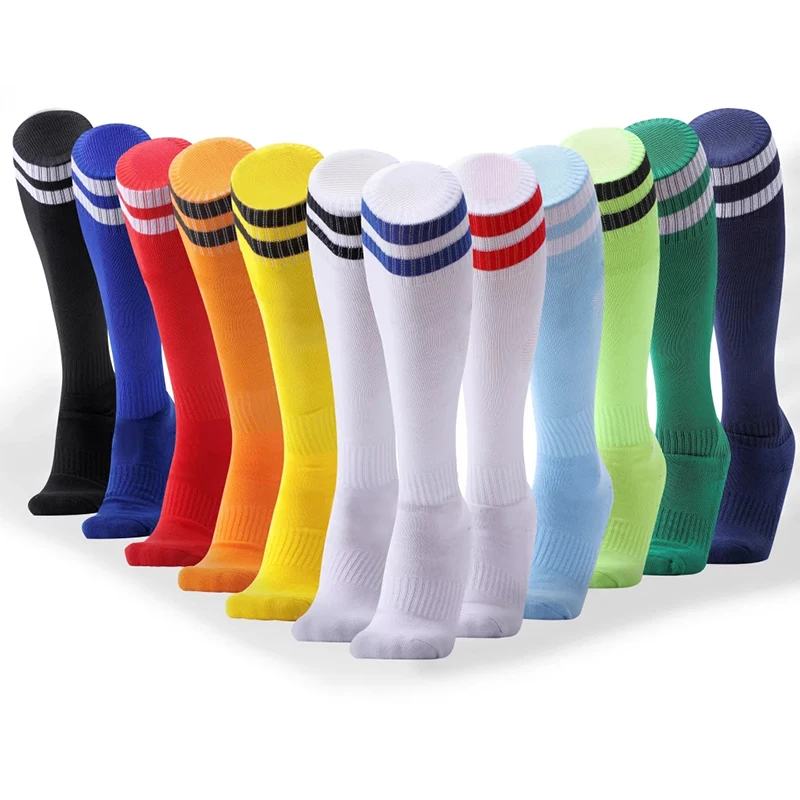 Детские футбольные носки футбольный носок для мальчиков Гольфы выше колена