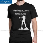 Забавная футболка Archer из лука, подарок спортсмену, мужская спортивная забавная футболка из чистого хлопка с круглым вырезом для стрел, охоты, Новое поступление, Топ