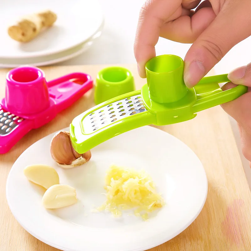 

1PC Garlic Crusher Press Multi Functional Manual Ginger Garlic Grinding Grater Cutter Garlic Peeler Kitchen Accessories Tools