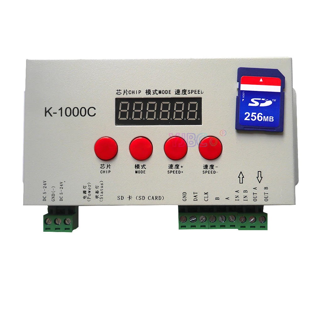 Программная адресная плата к 1000C (обновление T1000S) IC WS2812B WS2811 APA102 T1000S 2048 пикселей