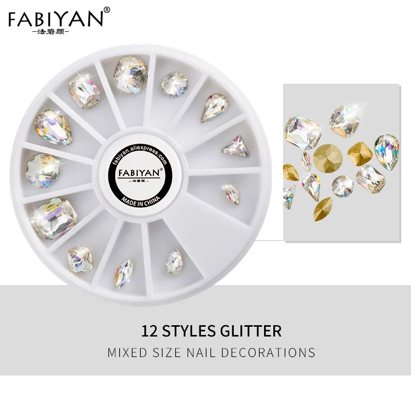 02 4 Color Nail Art Wheel Long Sharp Triangle Rivet Alloy Strip Metal Decoration Accessorie 3D Tips DIY Design Polish Manicure Tool - Цвет: 02