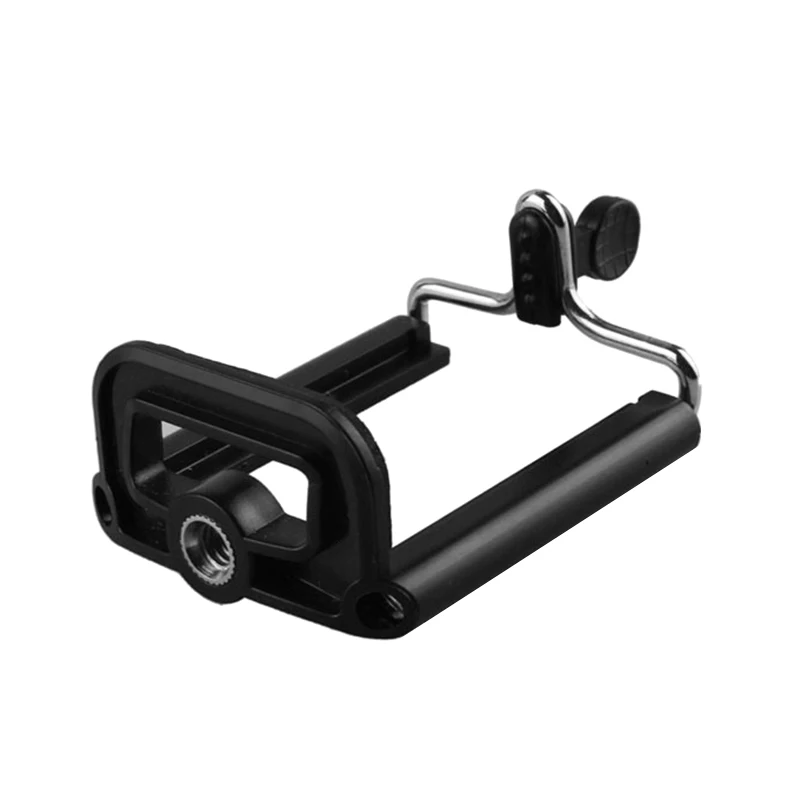 Universal Bracket Phone Clip Black Adapter ABS Shell Double Spring Tripod Connector Anti-Skid | Мобильные телефоны и