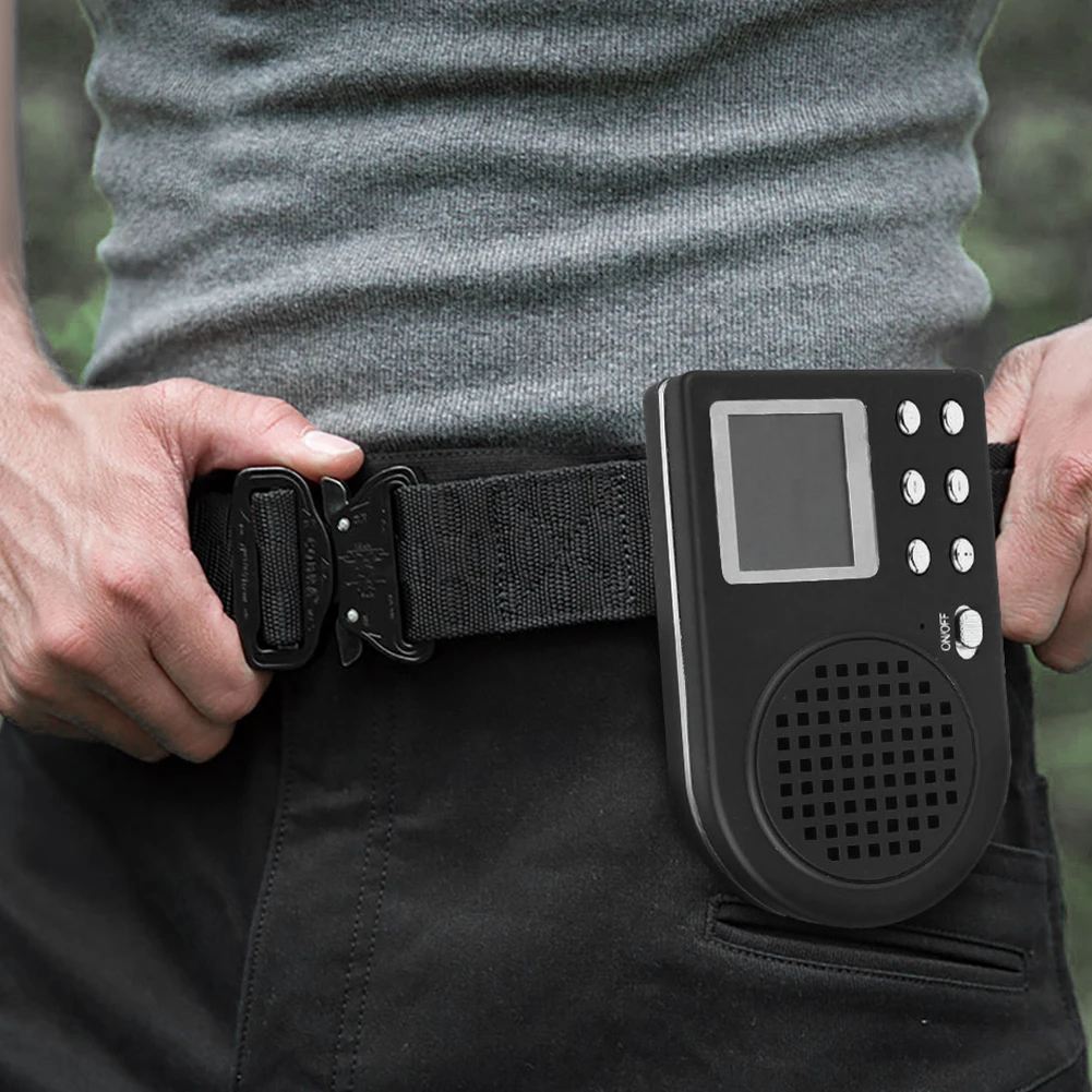 

Hunting Decoy Bird Caller Portable MP3 EU Plug Built-In Player Sound Loudspeaker Outdoor Hunting LCD Display Screen With Battery