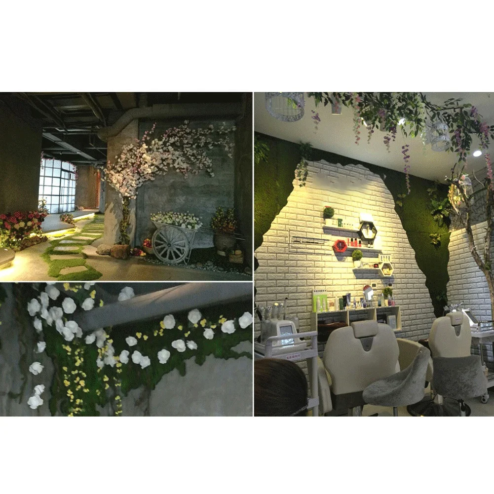 

100cm*100cm Fake Moss Green Grass Turf Artificial Moss Sheet Micro Landscape Grass Moss Wall Panel Decor home wedding decoration