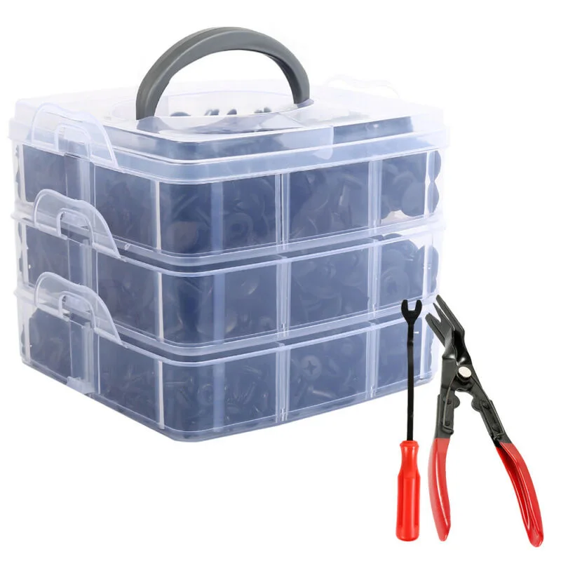 

Plastic Fasteners Kit PVC Trim Clips Bumper Replacement Set Accessories Car 620Pcs