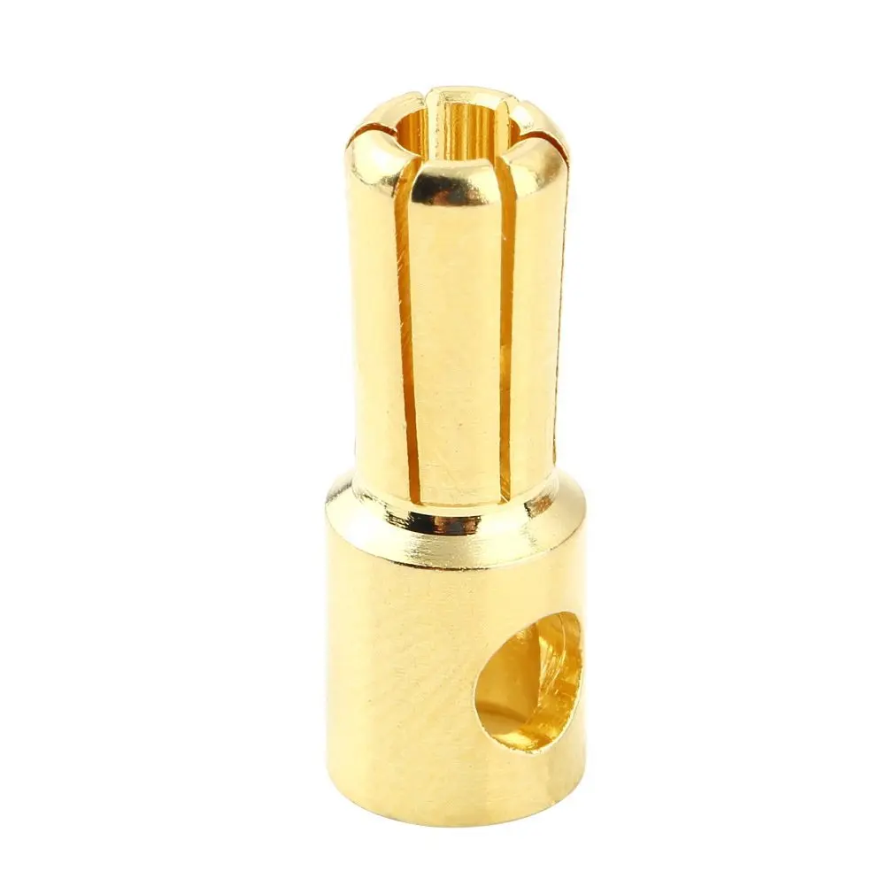

NEW 5.5 Male Gold Bullet Banana Plug Connectors RC Battery Electronic Hook Exquisitely Designed Durable Gorgeous