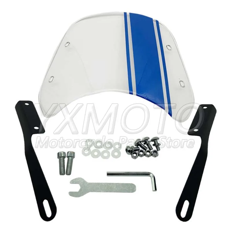 Цветная наклейка на лобовое стекло мотоцикла прозрачное подходит для Harley Honda Chuanqi