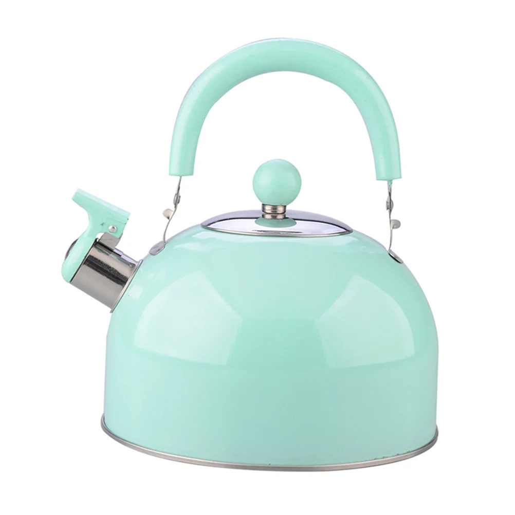 

1PC Non-magnetic Teakettle Stainless Steel Sounding Kettle Thickening Water Heater Kettle Colored Whistle Hot Kettle Whistle