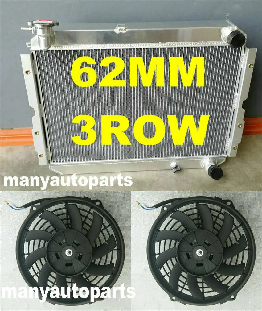 3 ряда для Toyota Landcruiser 60 серии HJ60 HJ61 HJ62 алюминиевый радиатор MT + два