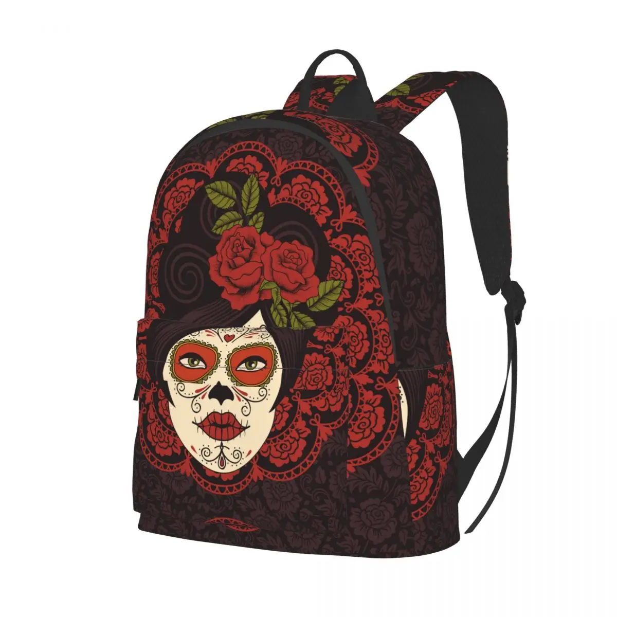 

College School Bag Casual Mexican Skull Girl Backpack Book Packbag for Teenager Travel Shoulder Bag