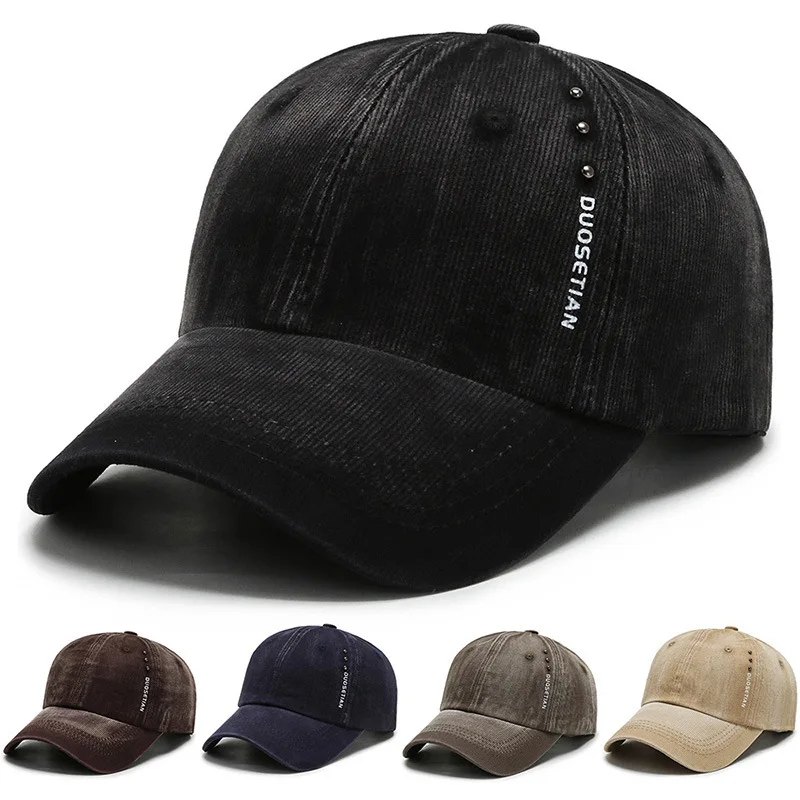 

Кепка-бейсболка Мужская Вельветовая, спортивная бейсболка в стиле хип-хоп, модная повседневная