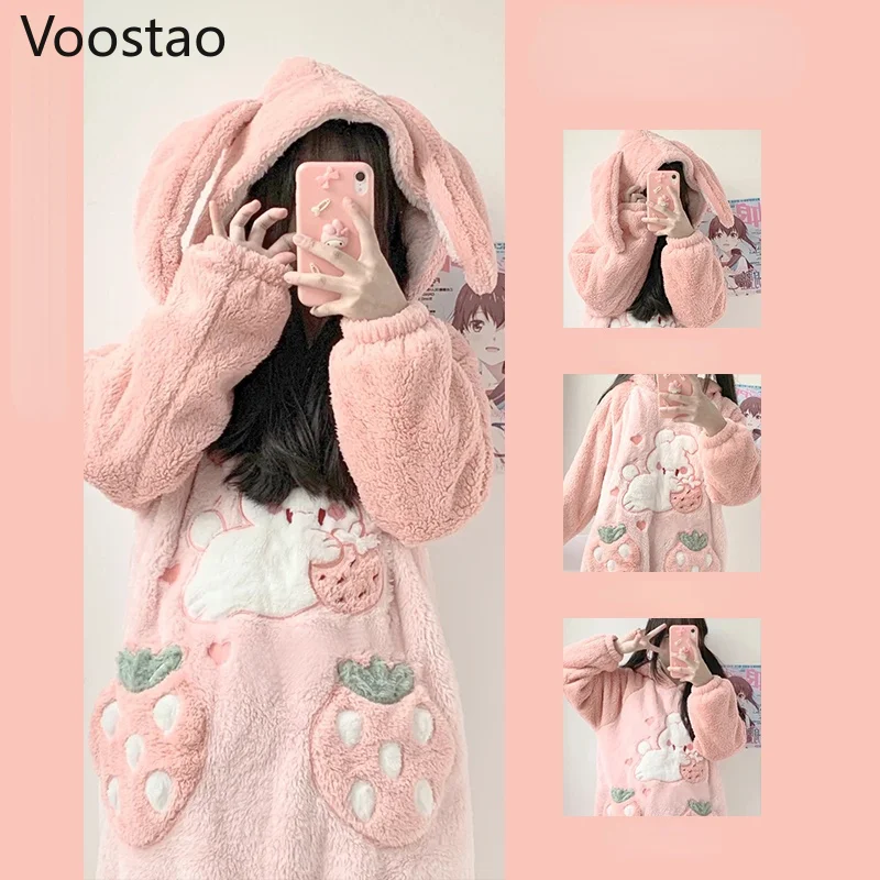 Женская флисовая Пижама с капюшоном на осень/зиму | одежда