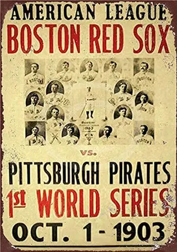 

Kexle Vintage Custom Metal Signs 8 x 12 - American League Baseball Chic Art Wall Decort Home Yard Signs Bar Hotel Cafe Pub