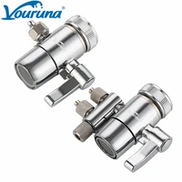 vouruna solid brass kitchen faucet diverter valve single barb for 14 tube countertop water filter system connection 38 inch